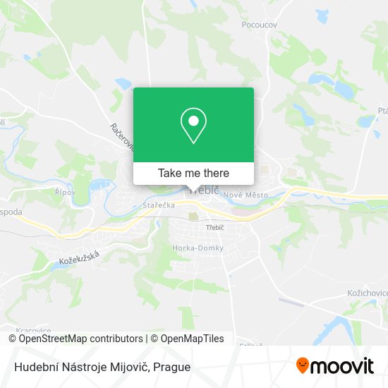 Hudební Nástroje Mijovič map