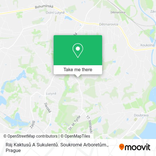 Ráj Kaktusů A Sukulentů. Soukromé Arboretům. map