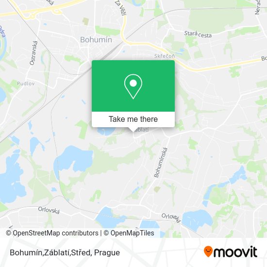 Bohumín,Záblatí,Střed map