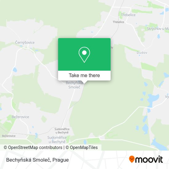 Bechyňská Smoleč map