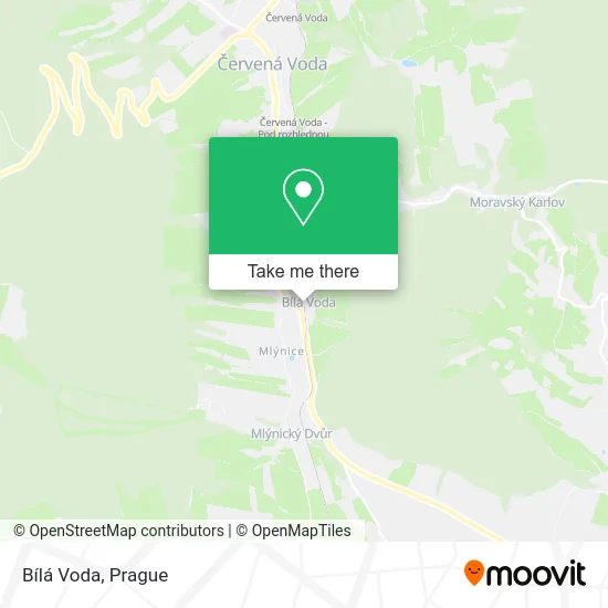 Карта Bílá Voda