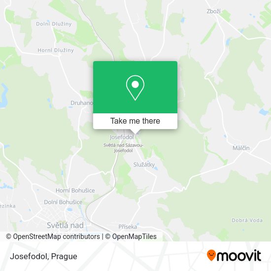 Карта Josefodol