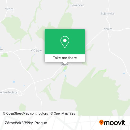 Zámeček Věžky map