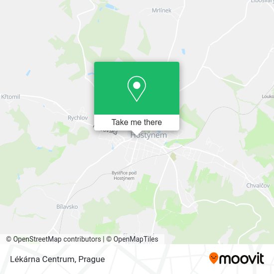 Lékárna Centrum map