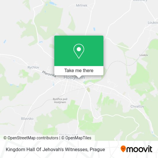 Kingdom Hall Of Jehovah's Witnesses map