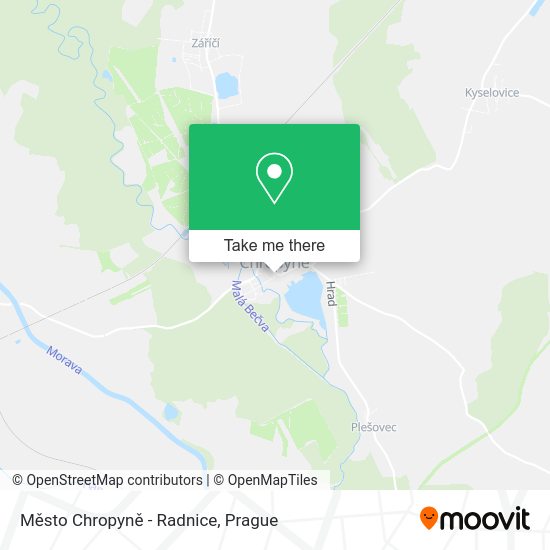 Město Chropyně - Radnice map