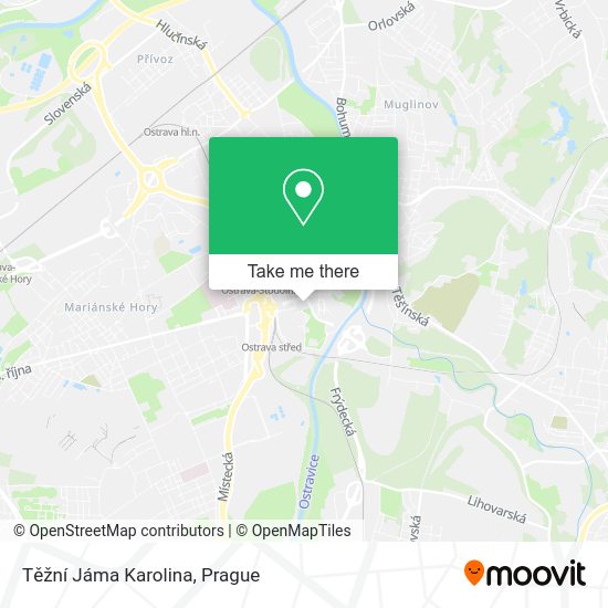 Těžní Jáma Karolina map