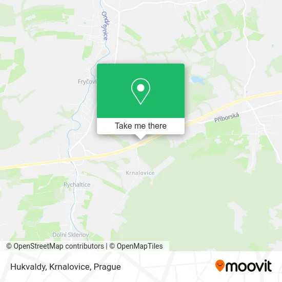 Hukvaldy, Krnalovice map