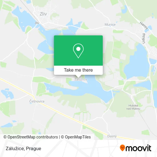 Карта Zálužice