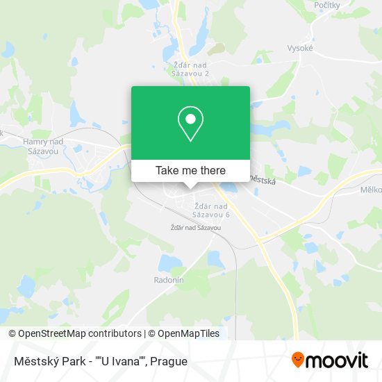 Městský Park - ""U Ivana"" map