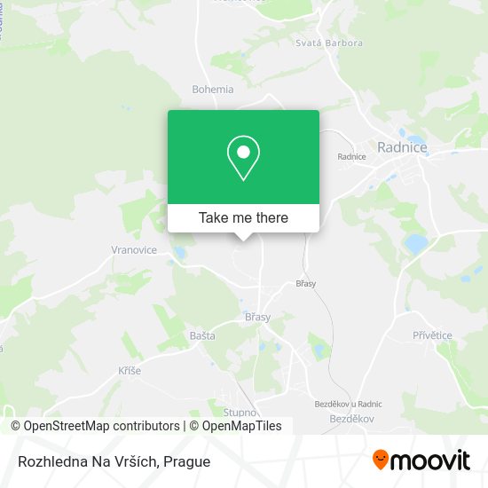 Rozhledna Na Vrších map