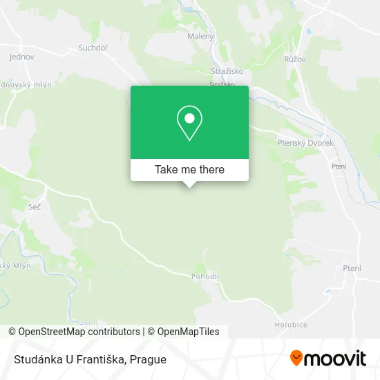Карта Studánka U Františka