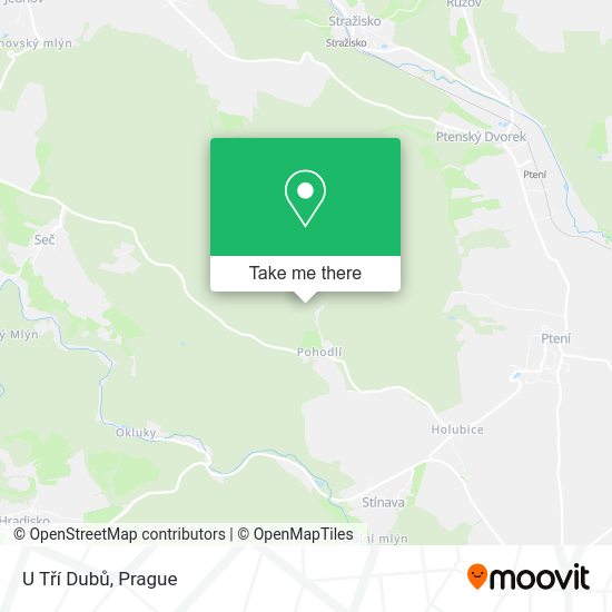 U Tří Dubů map