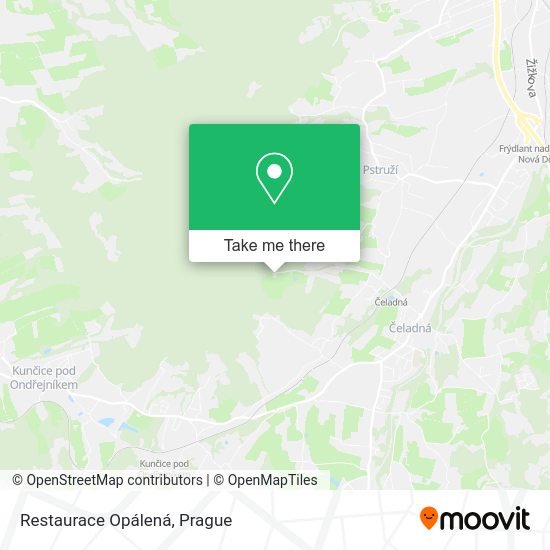 Карта Restaurace Opálená