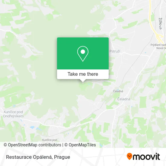 Карта Restaurace Opálená