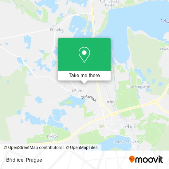 Карта Břidlice