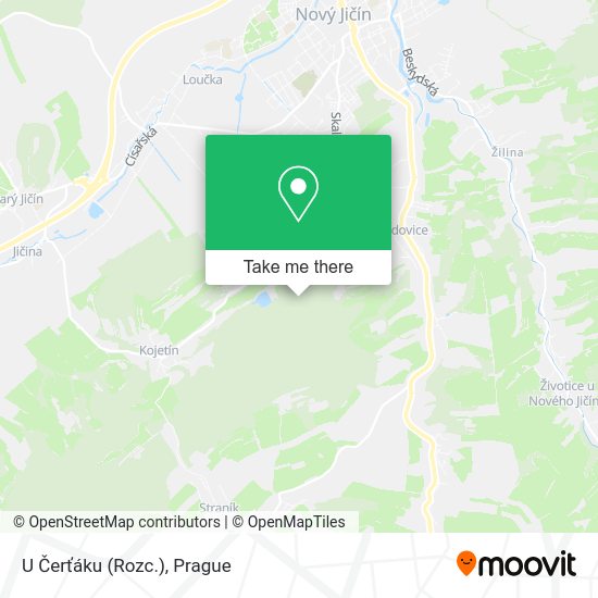 U Čerťáku (Rozc.) map
