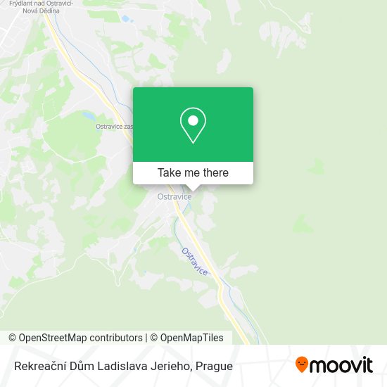 Rekreační Dům Ladislava Jerieho map