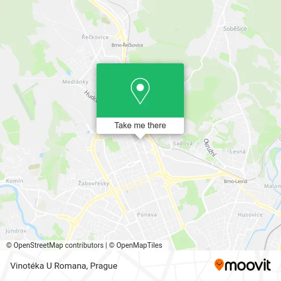 Карта Vinotéka U Romana