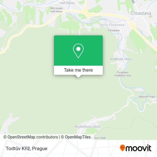 Todtův Kříž map