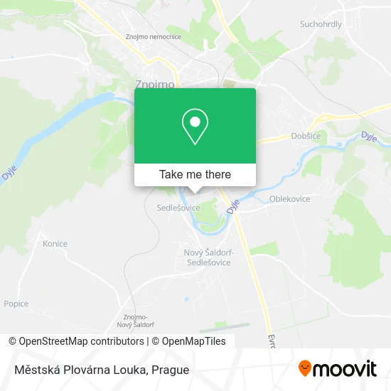 Карта Městská Plovárna Louka