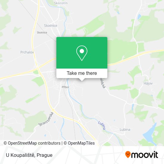 U Koupaliště map
