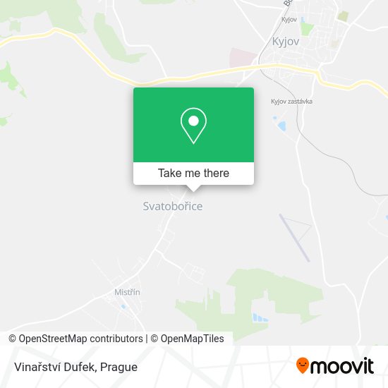 Vinařství Dufek map