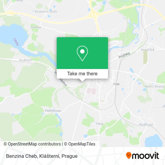 Benzina Cheb, Klášterní map