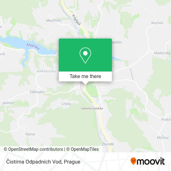 Čistírna Odpadních Vod map