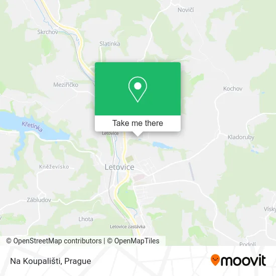 Карта Na Koupališti