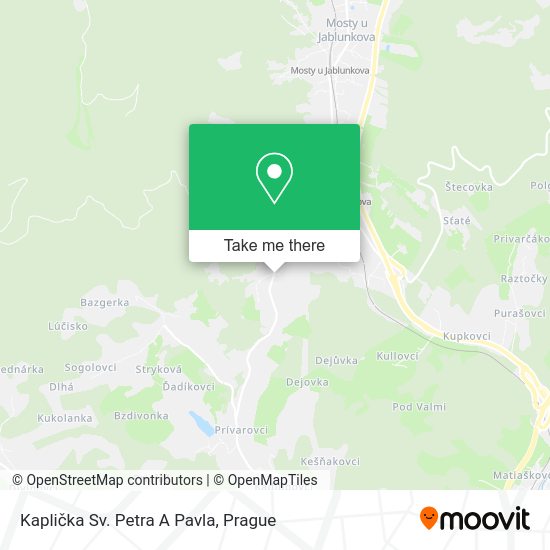 Kaplička Sv. Petra A Pavla map