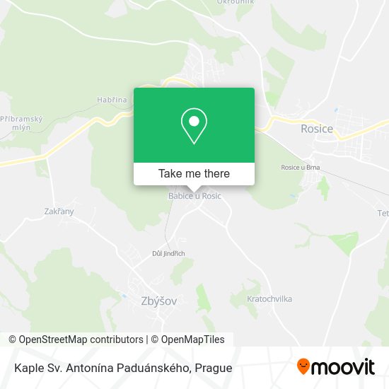 Kaple Sv. Antonína Paduánského map