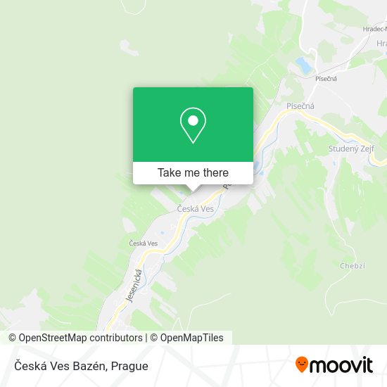 Česká Ves Bazén map