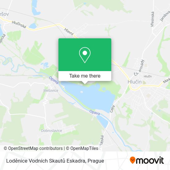 Loděnice Vodních Skautů Eskadra map