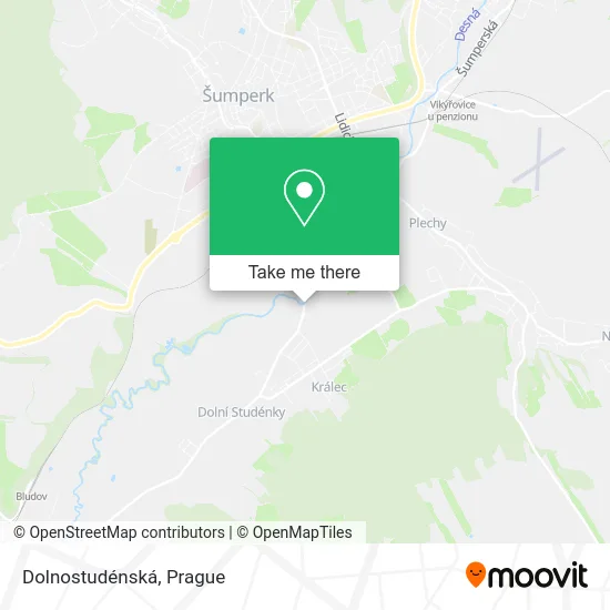Карта Dolnostudénská