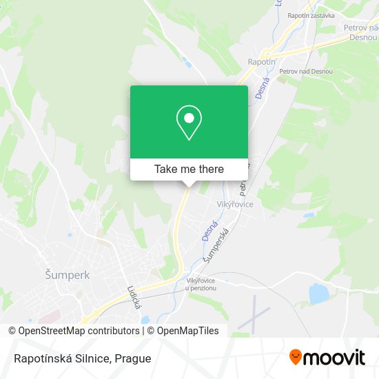 Rapotínská Silnice map
