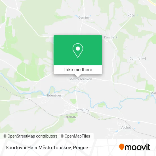 Карта Sportovní Hala Město Touškov