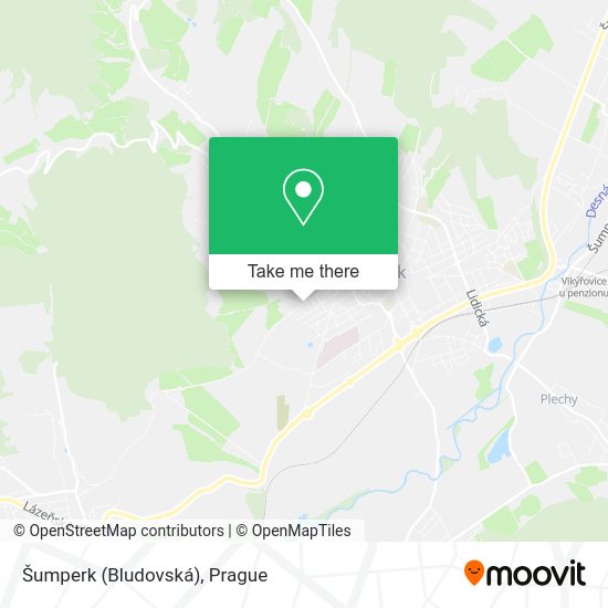 Карта Šumperk (Bludovská)