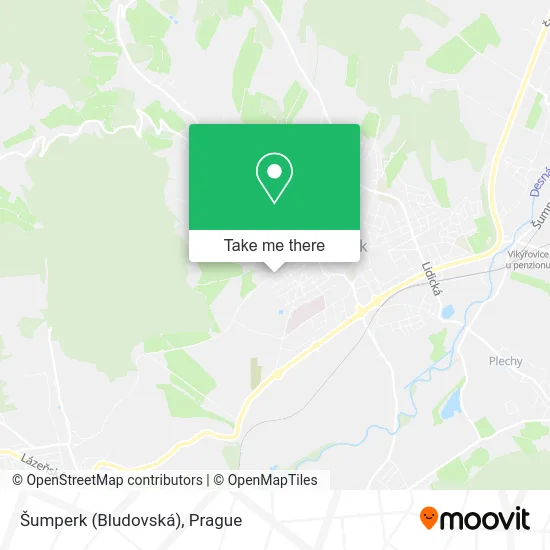 Карта Šumperk (Bludovská)