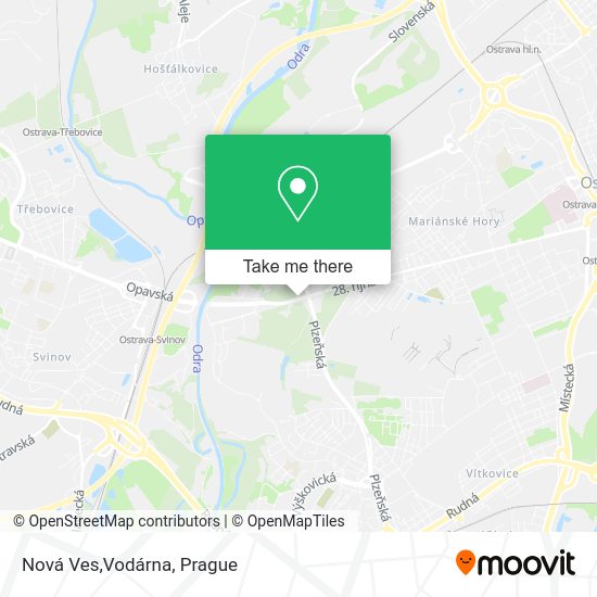 Карта Nová Ves,Vodárna