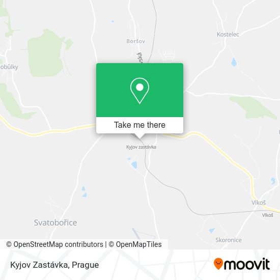 Kyjov Zastávka map