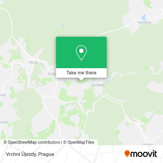 Vrchní Újezdy map