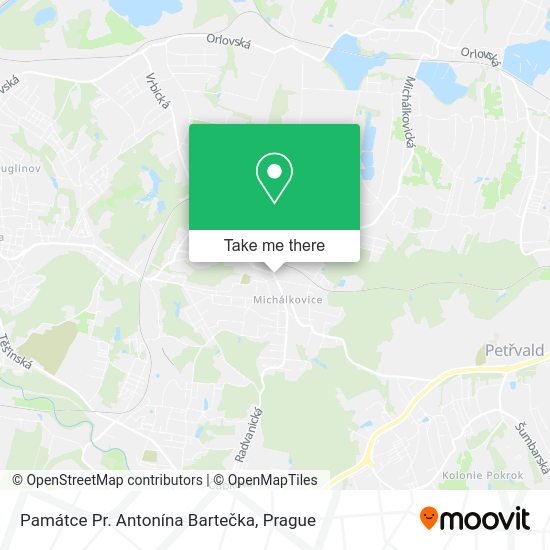 Památce Pr. Antonína Bartečka map