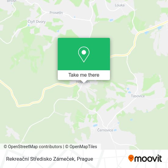Rekreační Středisko Zámeček map