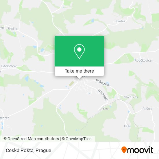 Карта Česká Pošta
