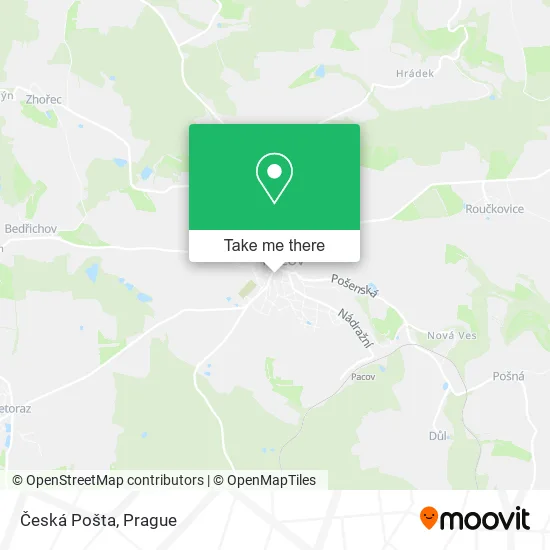Карта Česká Pošta