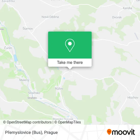 Карта Přemyslovice (Bus)
