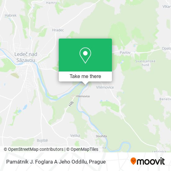 Památník J. Foglara A Jeho Oddílu map