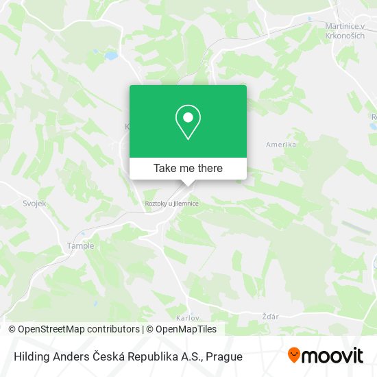 Hilding Anders Česká Republika A.S. map