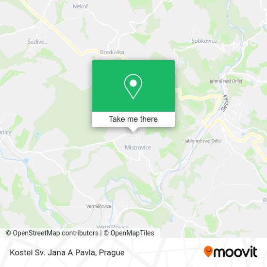 Kostel Sv. Jana A Pavla map